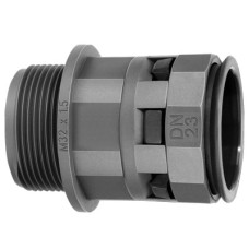 Муфта труба-коробка DN 17 мм, М25х1,5, полиамид, цвет черный