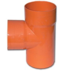 Тройник для двустенных труб, 90 град., полипропилен, д.90мм Тройник для двустенных труб, 90 град., полипропилен, д.90мм