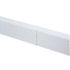 Накладка на стык для плинтусного короба 100х40 мм белое