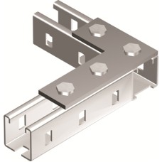 Пластина соединительная L-обр., длина 90х140 мм, 4отв., горячеоцинкованная