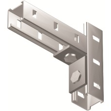 Уголок крепежный одиночный, горячеоцинкованный