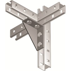 Уголок двойной усиленный левый, горячеоцинкованный