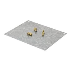 Монтажная пластина из оцинкованной стали 133х109 мм, для коробок 154х129 мм Монтажная пластина из оцинкованной стали 133х109 мм, для коробок 154х129 мм