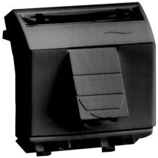 Ком.роз. RJ45 кат.6, 8P8C, Brava, черн., 2мод