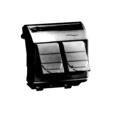 Ком.роз. двойная RJ45 кат.6A, 8P8C, Brava, черн., 2мод Ком.роз. двойная RJ45 кат.6A, 8P8C, Brava, черн., 2мод