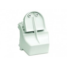 Адаптер для оптоволоконных разъемов 2хST, c системой пломбировки, белый, 2мод.