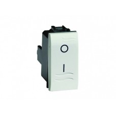 Двухполюсный выключатель, слоновая кость, 1мод.