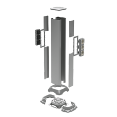 Алюминиевая колонна 0,71 м, цвет светло-серебристый металлик Алюминиевая колонна 0,71 м, цвет светло-серебристый металлик