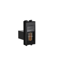 HDMI розетка модульная, тип А-А, "Avanti", "Черный квадрат", 1 модуль