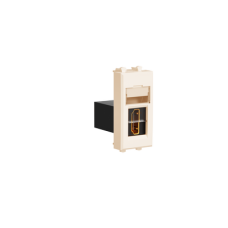 HDMI розетка модульная, тип А-А, "Avanti", "Ванильная дымка", 1 модуль