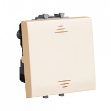 Выключатель двухполюсный одноклавишный модульный, "Avanti", "Ванильная дымка", 2 модуля Выключатель двухполюсный одноклавишный модульный, "Avanti", "Ванильная дымка", 2 модуля