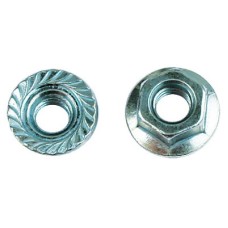 Гайка с насечкой, препятствующей откручиванию М10