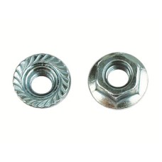 Гайка с насечкой, препятствующей откручиванию М10, горячеоцинкованная