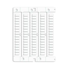 Маркировка для клемм ДКС, жесткая, 5х10мм. Период 6мм. Белая