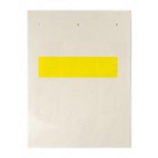 Самоламинирующаяся маркировка для кабелей и труб. Желтая