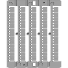 Маркировка для клемм ДКС, жесткая, 5х8мм. Период 5мм. Белая