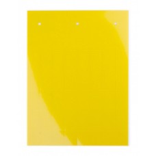 Табличка полужесткая. Установка в держатель. Для маркировки модульного оборудования. ПВХ-0,5. Желтый