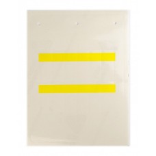 Самоламинирующаяся маркировка для кабелей и труб. Желтая