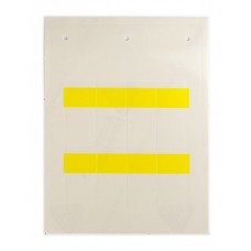 Самоламинирующаяся маркировка для кабелей и труб. Желтая