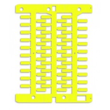 Маркировка для провода, жесткая, для трубочек. 4х12мм. Желтая Маркировка для провода, жесткая, для трубочек. 4х12мм. Желтая