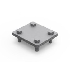 Соединитель полоса - полоса, 80х70 мм