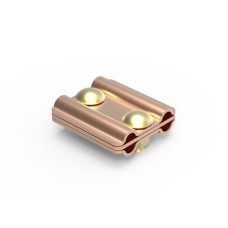 Параллельный зажим с разд.пластиной,медь