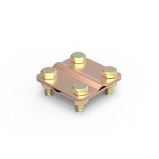 Соединитель пруток-пруток, D10мм, медь