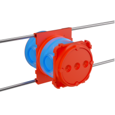 Универсальная установочная коробка для заливки в бетон, 90х71х110мм