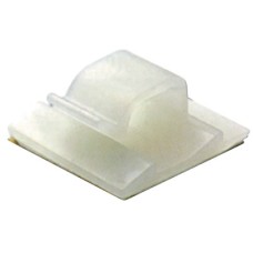 Клипса самоклеящаяся для кругл.кабеля,(cпец.состав.),белая, 12,3х8х12