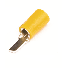 Наконечник штыревой плоский с изолир.фланцем 2,5-6 кв.мм 3,9х13 мм (НШПИ)