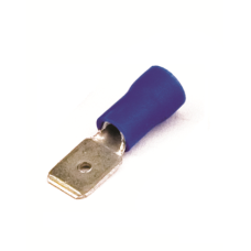 Наконечник плоский с изолир.фланцем (вилка) 1,5-2,5 кв.мм 6,3х0,8 мм (РПИ-П)