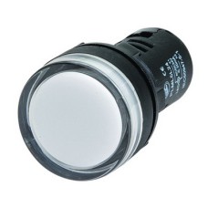 Сигнальный индикатор со встроенным диодом 24В, белый