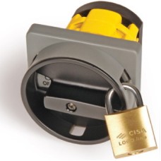 Серая площадка и круглая черн.ручка под замок, 67х67, отв. 22 мм