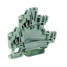 HCD.1/GR Двухуровневый проходной зажим с разъемами мама