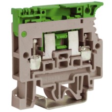 Держатель предохранителя. 4 кв. мм. Предустановлен диодный индикатор. 48В (AC-DC). Тип SFR.4/C48. Бежевый.