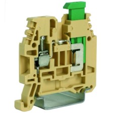 Проходной зажим винт (4 кв. мм) - прорезание изоляции (1,5 кв. мм) . Бежевый