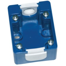 Коробка монтажная для розетки встраиваемой. Голубая. IP44 Коробка монтажная для розетки встраиваемой. Голубая. IP44