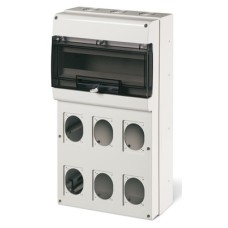 Корпус на 16 модулей и 6 постов с основанием 70х87 мм. Тип M550