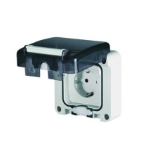 Розетка панельная. Защита IP66 с вставленной вилкой