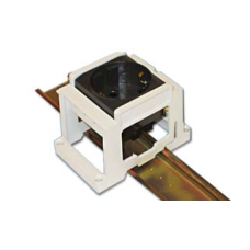 Суппорт под розетку BRAVA на DIN рейку, цвет серый RAL 7035