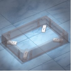 Комплект пластин для фиксации цоколя к полу, 1 упаковка - 4шт. Комплект пластин для фиксации цоколя к полу, 1 упаковка - 4шт.