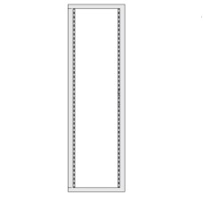 Рама задняя 37U для 19" оборудования в корпуса DAE/CQE 1800 x 600мм