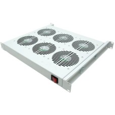 Вентиляторная панель, с термостатом 9 вентилятора RAL 7035