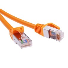 Патч-корд экранированный CAT6A F/UTP 4х2, LSZH, оранжевый, 2.0м