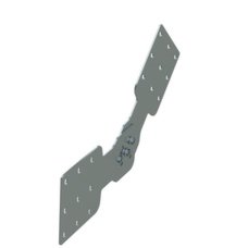 Соединитель шарнирный вертикальный H 200 мм, цинк-ламельный (аналог горячеоцинкованный) Соединитель шарнирный вертикальный H 200 мм, цинк-ламельный (аналог горячеоцинкованный)