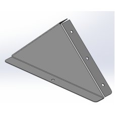 Заглушка к двускатной крышке 600, ц.л.