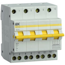 Выключатель-разъединитель трехпозиционный ВРТ-63 4P 25А IEK Выключатель-разъединитель трехпозиционный ВРТ-63 4P 25А IEK