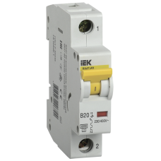 Авт.выкл. ВА 47-60 1Р 20А 6 кА х-ка B IEK Авт.выкл. ВА 47-60 1Р 20А 6 кА х-ка B IEK