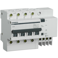 Диф.автомат АД14 4Р 25А 300мА GENERICA Диф.автомат АД14 4Р 25А 300мА GENERICA