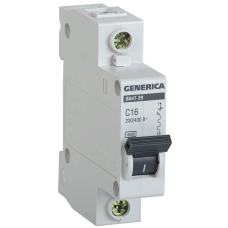 Авт. выкл. ВА47-29 1Р 10А 4,5кА х-ка С GENERICA Авт. выкл. ВА47-29 1Р 10А 4,5кА х-ка С GENERICA